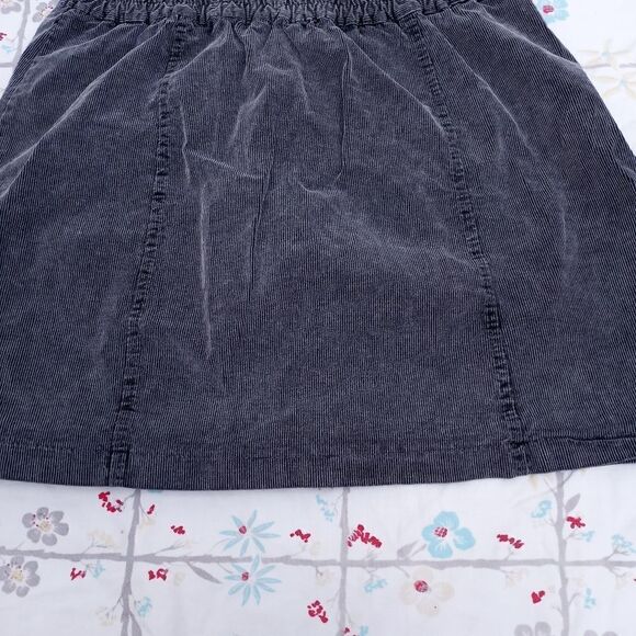 MADE IN ITALYDon't Ask Why One Size Gray Corduroy Button Pockets Women's Skirt. - Picture 6 of 6